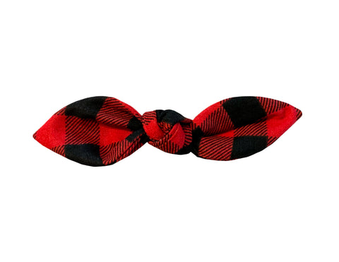 Black and White Houndstooth Hair Bow