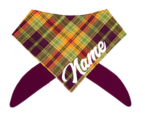Red and Green Plaid Bandana (Flannel)