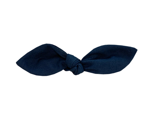 Navy Blue Hair Bow