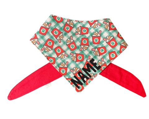 Red and Green Plaid Bandana (Flannel)