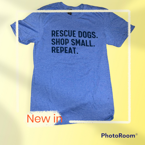 Rescue Dogs. Shop Small. Repeat